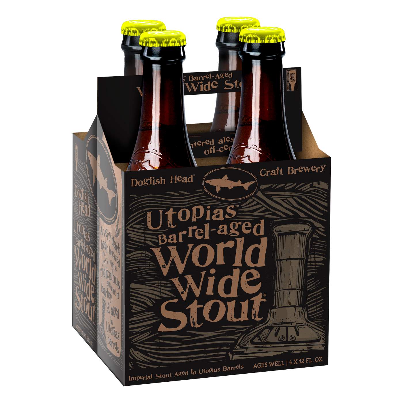 Dogfish Head Utopias Barrel Aged World Wide Stout 12 oz Bottles; image 1 of 3