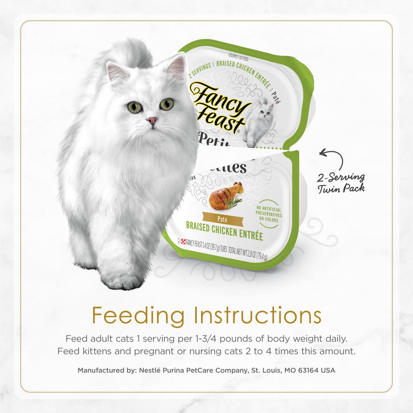 Fancy Feast Purina Fancy Feast Gourmet Wet Cat Food Variety Pack, Petites Pate Collection, break-apart tubs, 24 servings; image 3 of 5