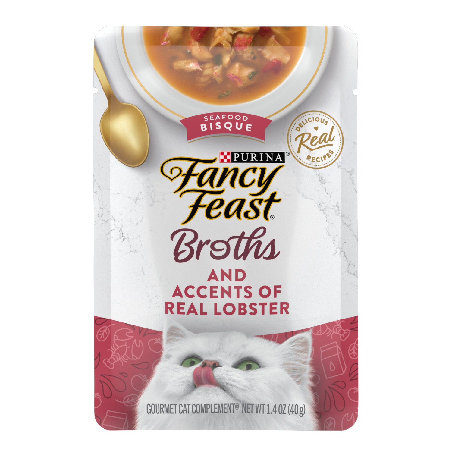 Fancy Feast Purina Fancy Feast Lickable Wet Cat Food Broth Topper