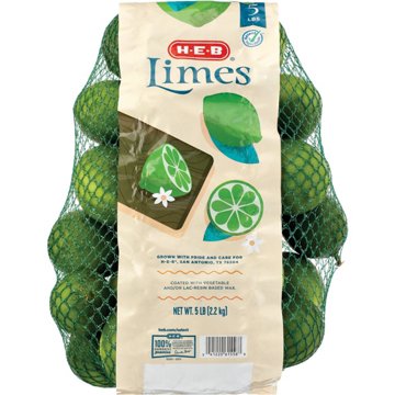 H-E-B Fresh Limes, 5 lb bag