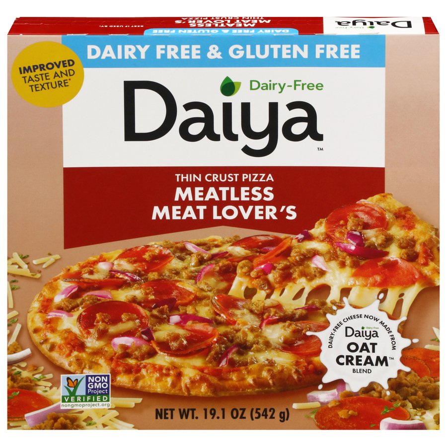 Daiya Thin Crust Frozen Pizza - Meatless Meat Lover's, 19.1 oz