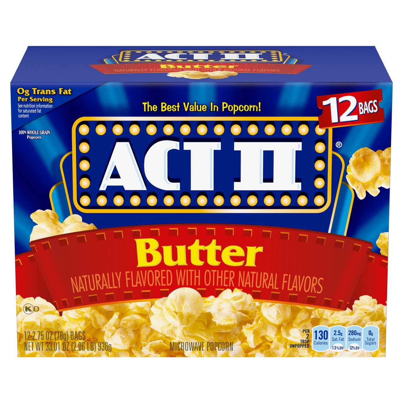 Coated Popcorn Butter Bags