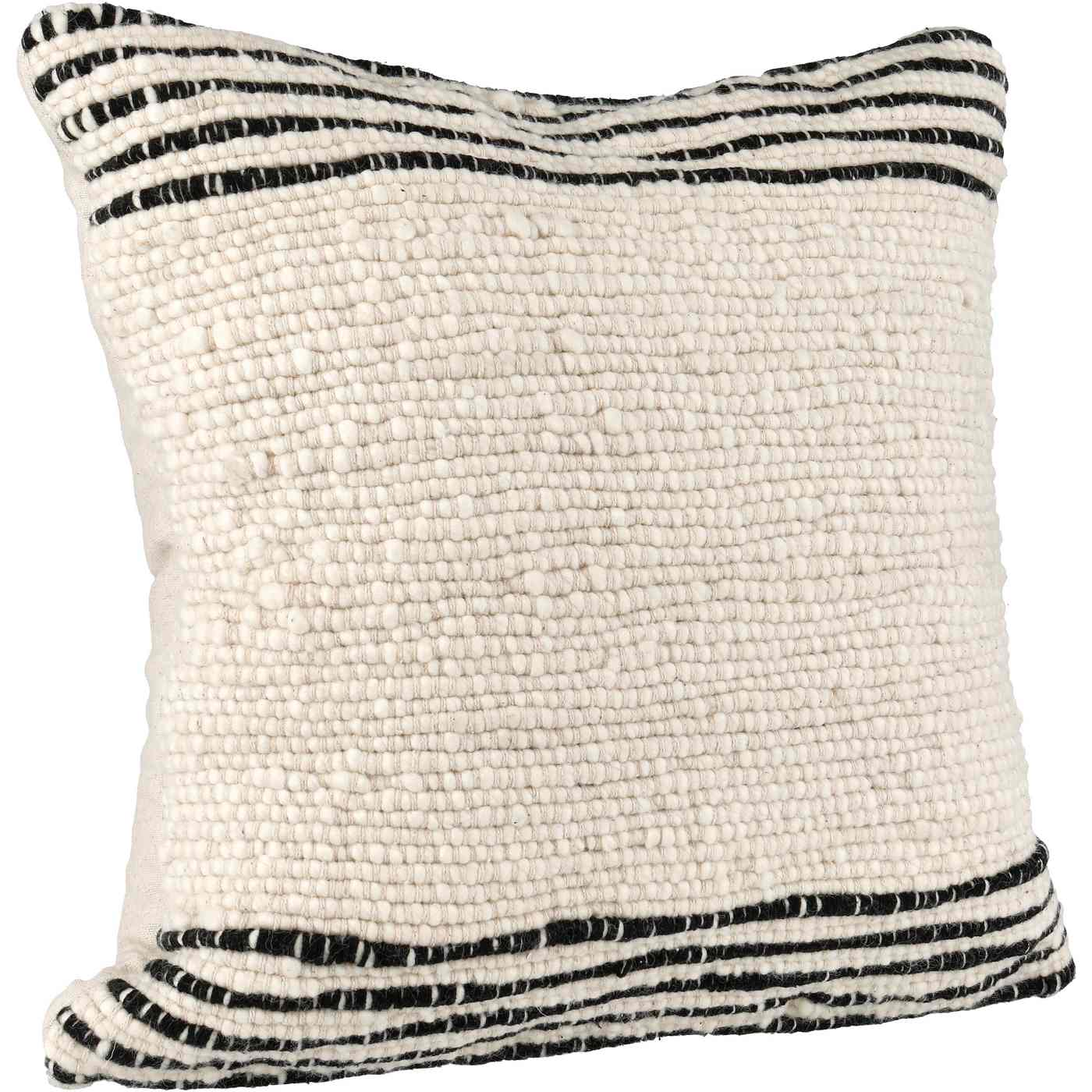 Haven + Key Striped & Textured Throw Pillow – Cream; image 3 of 3