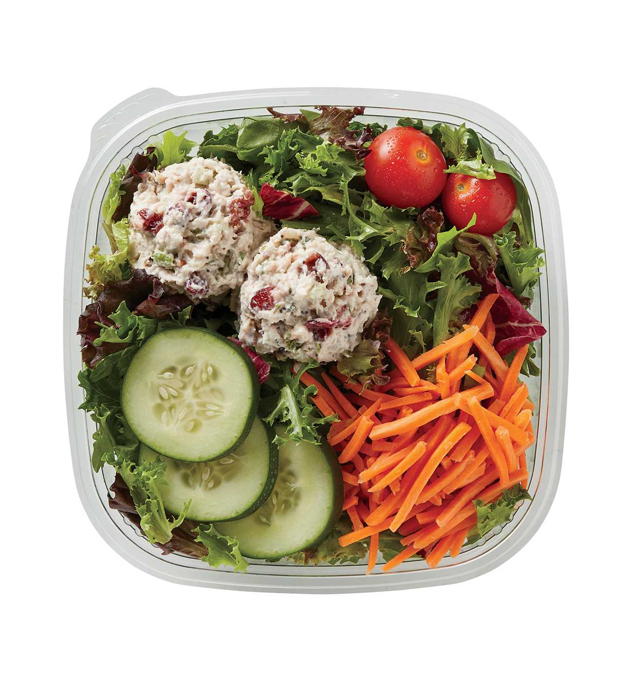 Meal Simple by H-E-B Garden Entrée Salad & Cranberry Pecan Turkey Salad; image 1 of 2