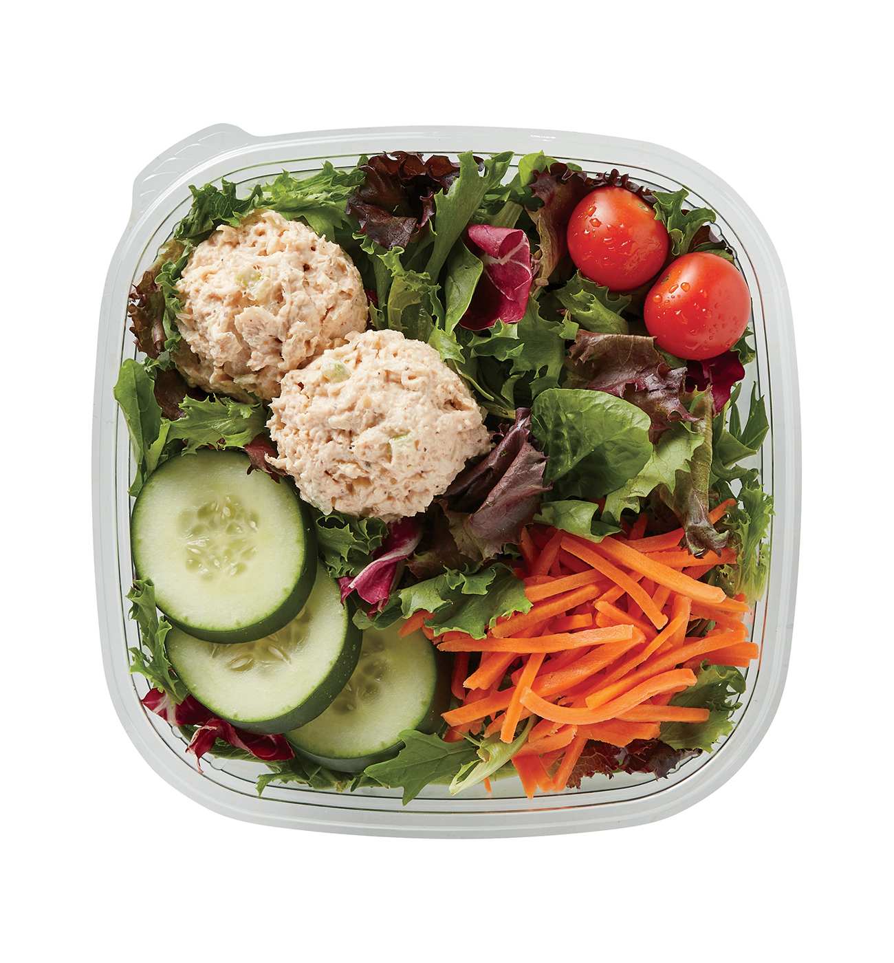 Meal Simple by H-E-B Garden Entrée Salad & Rotisserie Chicken Salad; image 1 of 2