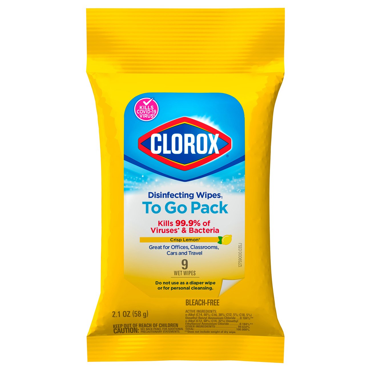 CLOROX Crisp Lemon Disinfecting Wipes To Go Shop All purpose cleaners at HEB