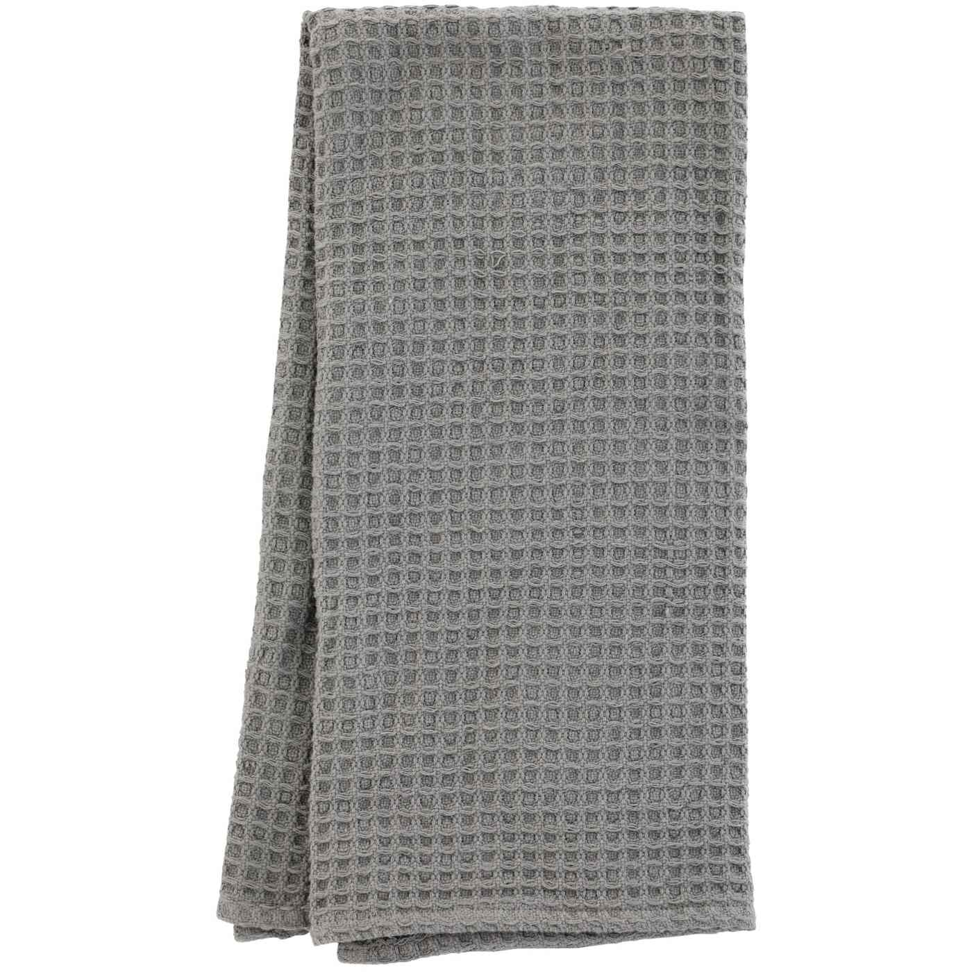 Haven + Key Waffle Cotton Kitchen Towel – Warm Gray; image 1 of 2