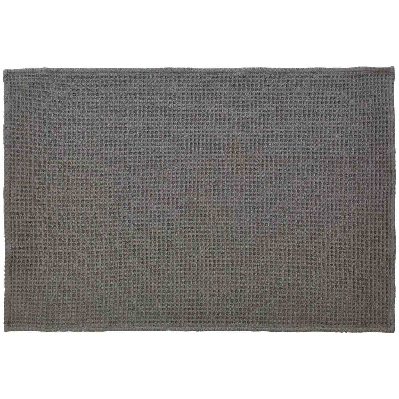 Haven + Key Waffle Cotton Kitchen Towel – Warm Gray; image 2 of 2