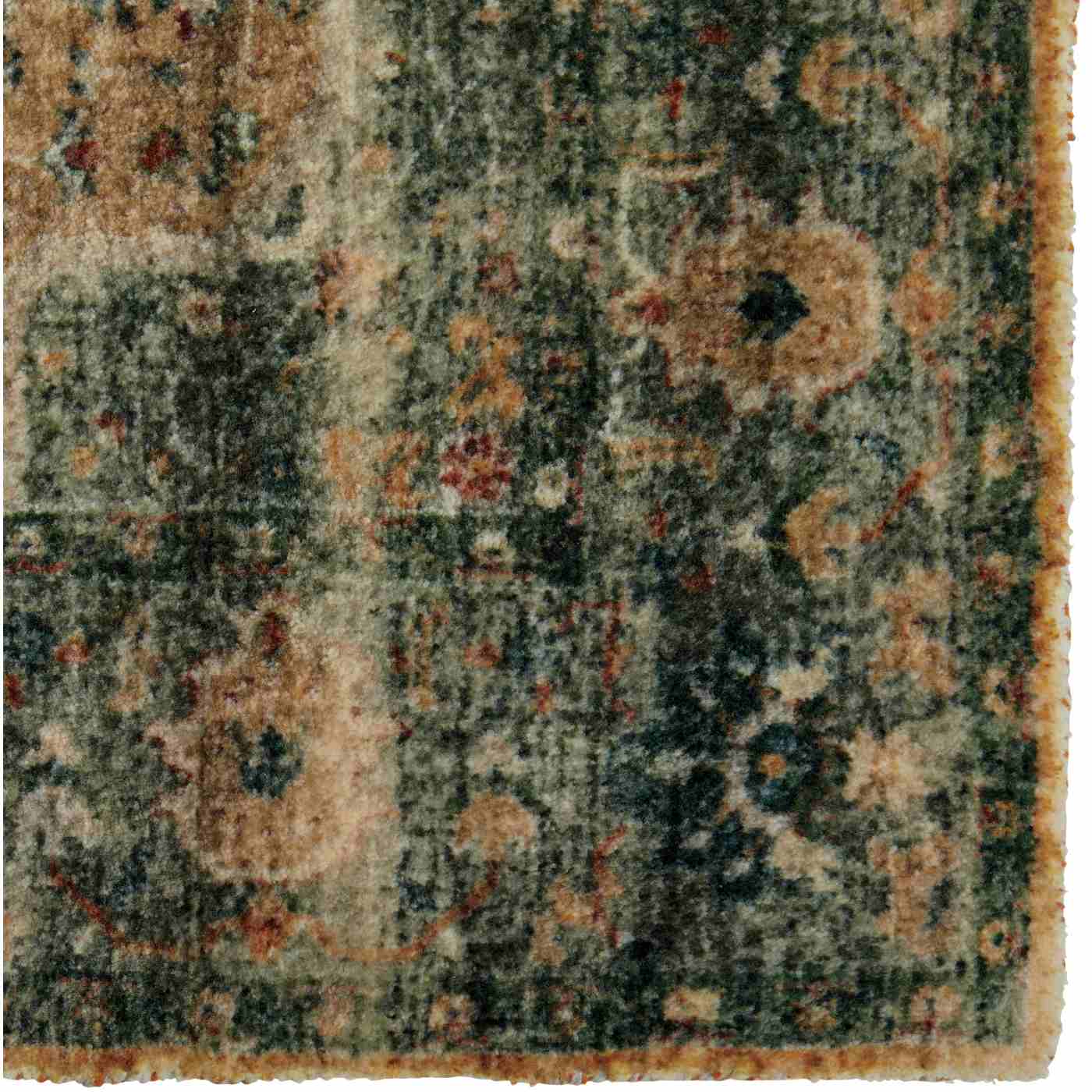 Haven + Key Nylon Accent Rug - Blue & Tan; image 2 of 2