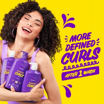 Aussie Miracle Curls Shampoo for Curly Hair with Coconut Oil