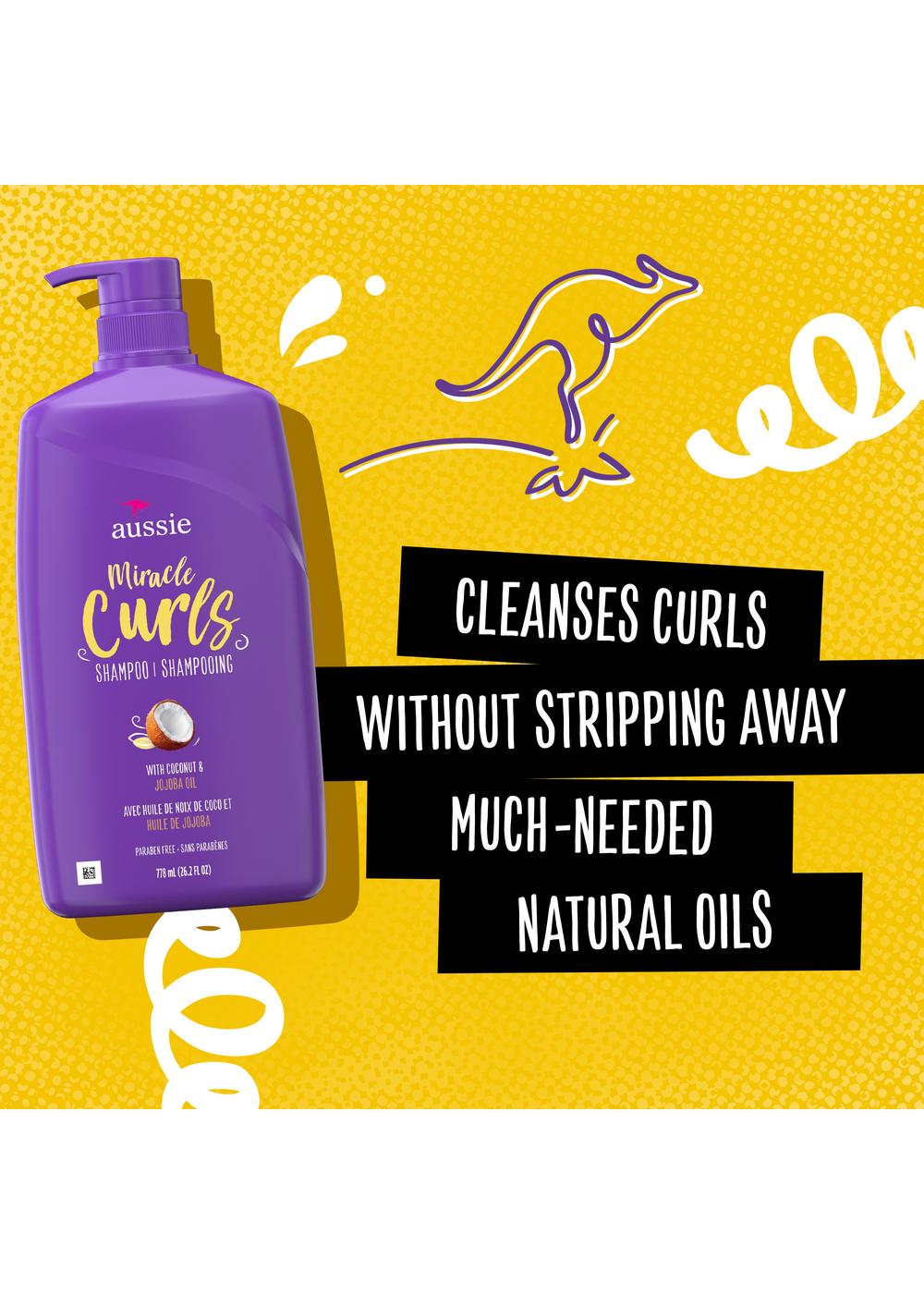 Aussie Miracle Curls Shampoo - Coconut & Jojoba Oil; image 7 of 10