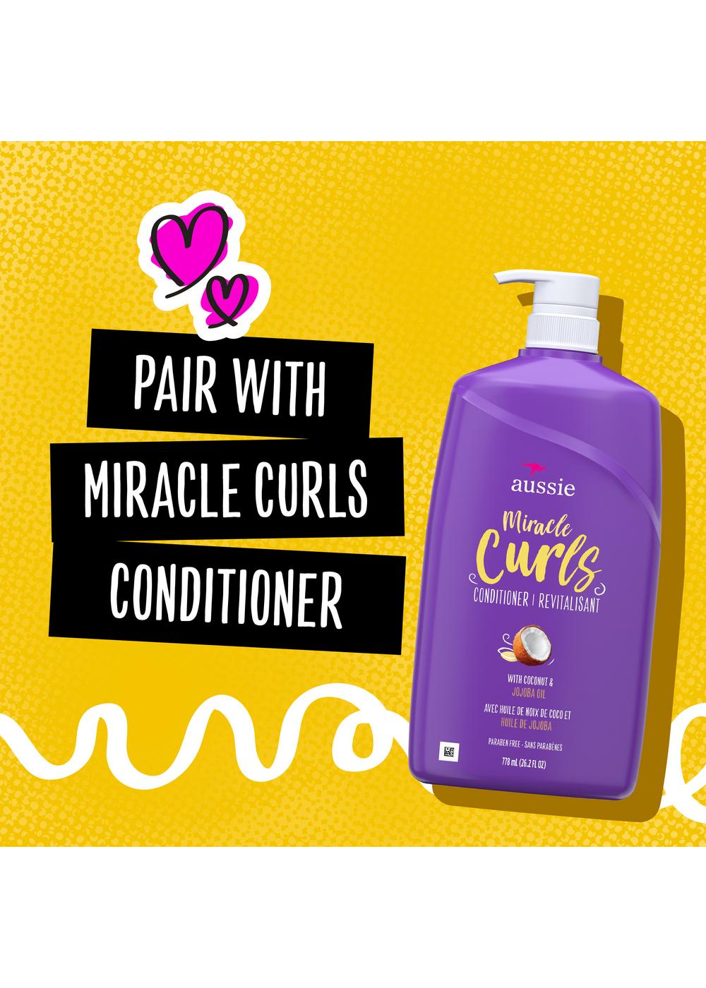 Aussie Miracle Curls Shampoo - Coconut & Jojoba Oil; image 8 of 10