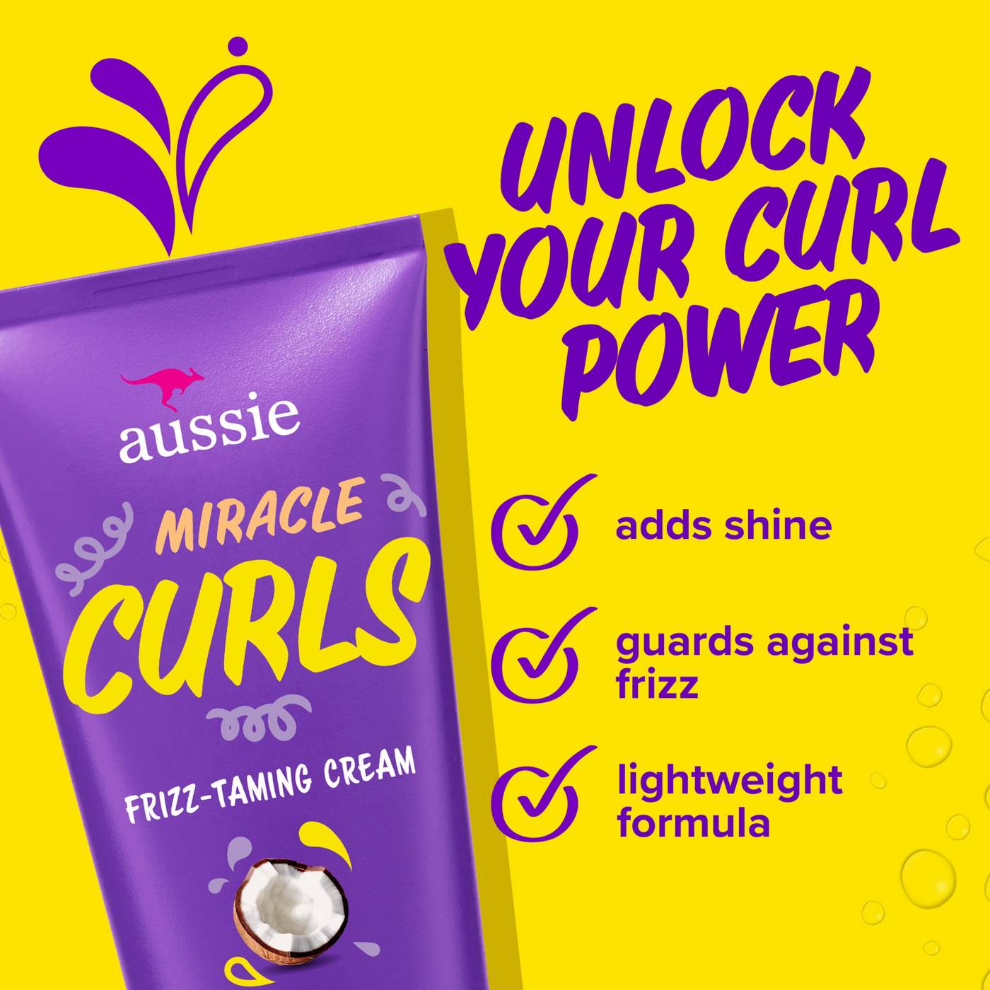 Aussie Miracle Curls Frizz Taming Cream; image 2 of 11