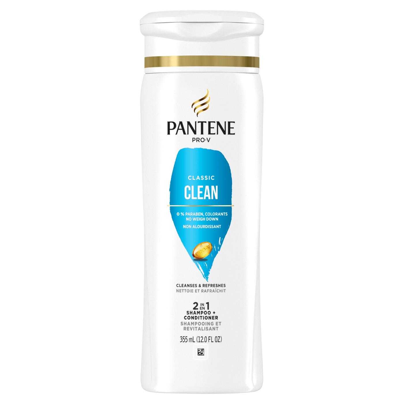 Pantene Pro-V Classic Clean 2 in 1 Shampoo + Conditioner; image 1 of 8