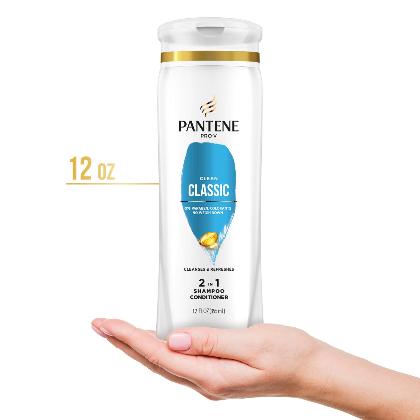 Pantene Pro-V Classic Clean 2 in 1 Shampoo + Conditioner; image 2 of 8