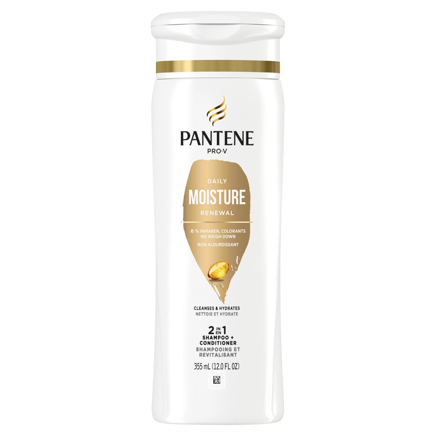 Pantene Pro-V Daily Moisture Renewal 2 in 1 Shampoo + Conditioner; image 1 of 8