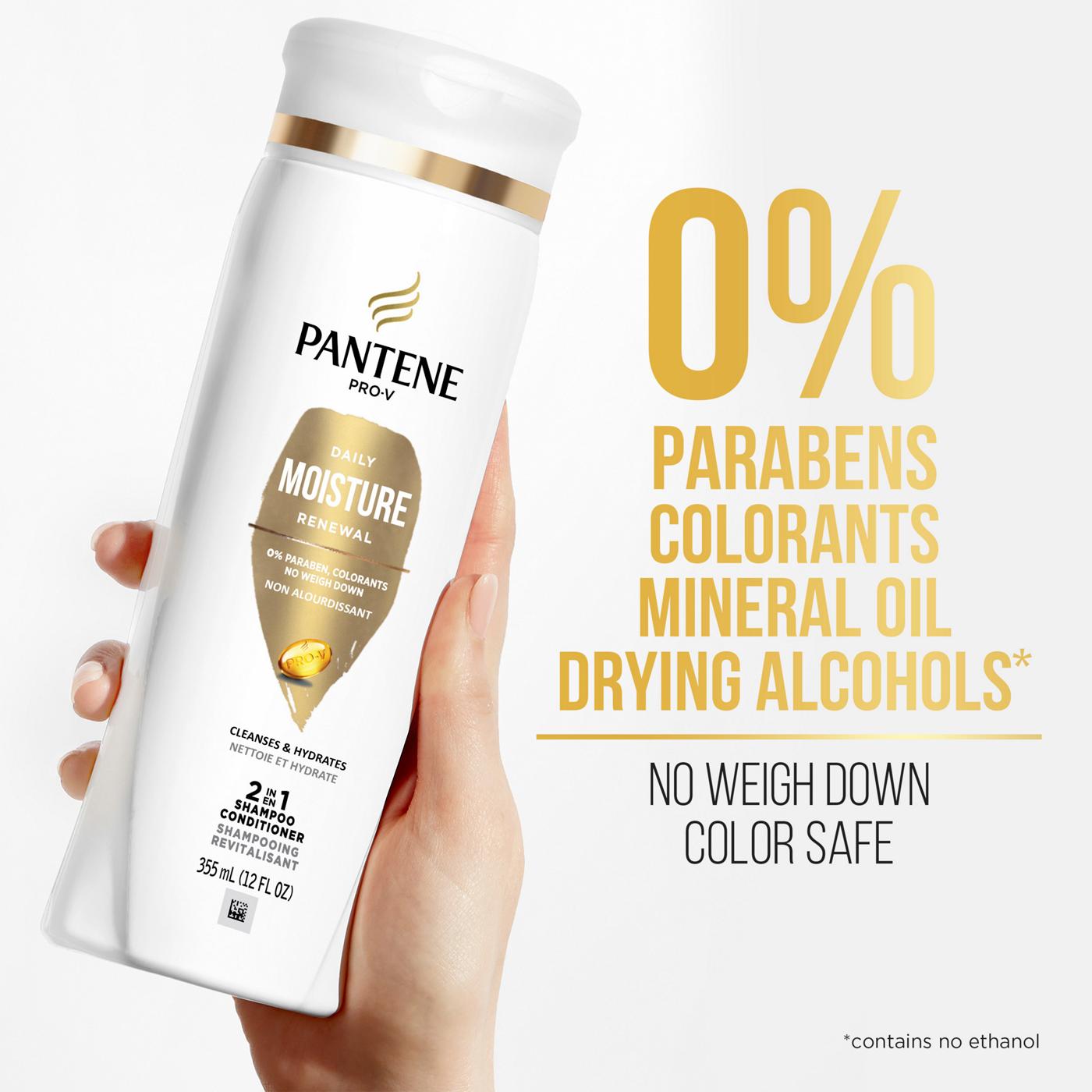 Pantene Pro-V Daily Moisture Renewal 2 in 1 Shampoo + Conditioner; image 7 of 8