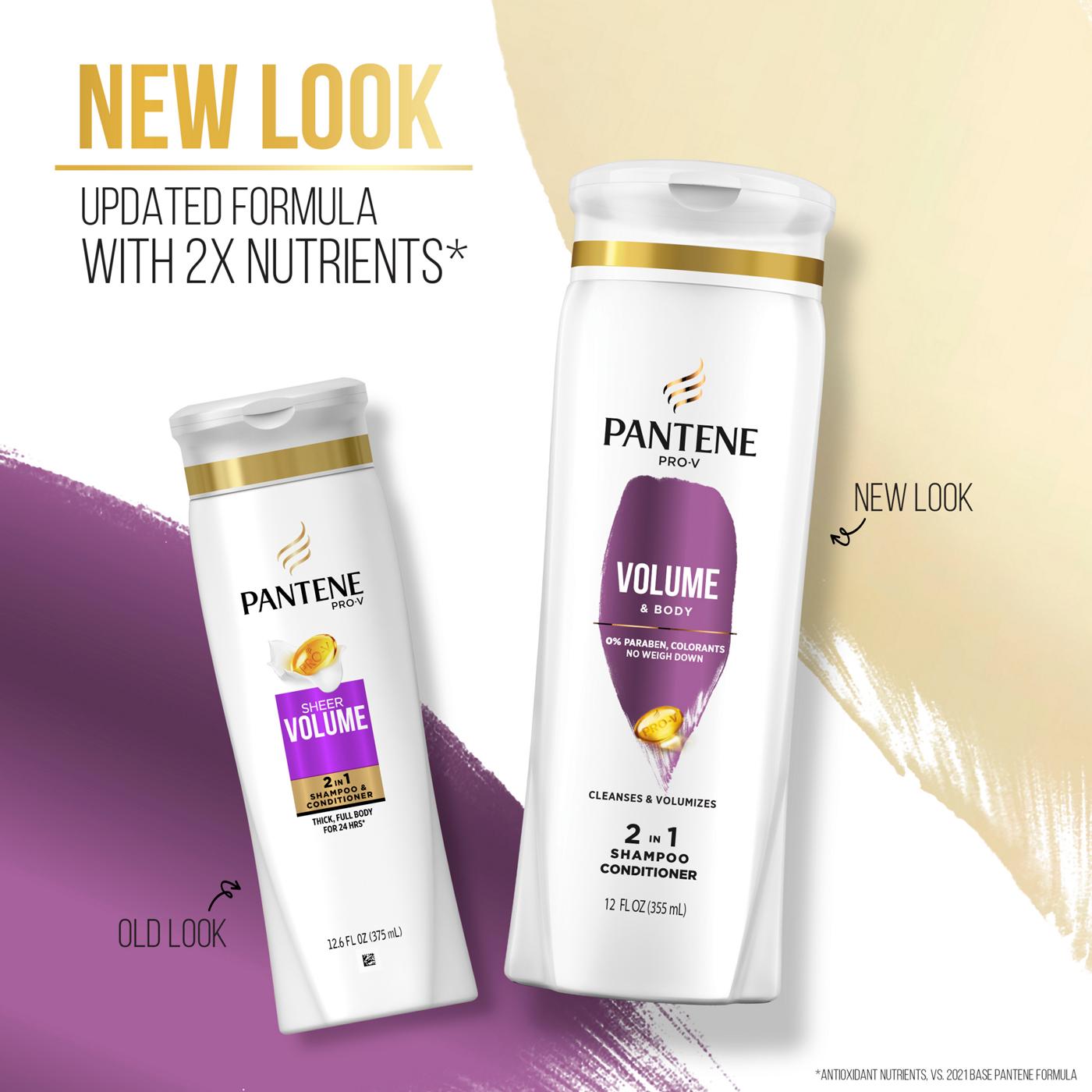 Pantene Pro-V Volume & Body 2 in 1 Shampoo + Conditioner; image 6 of 8