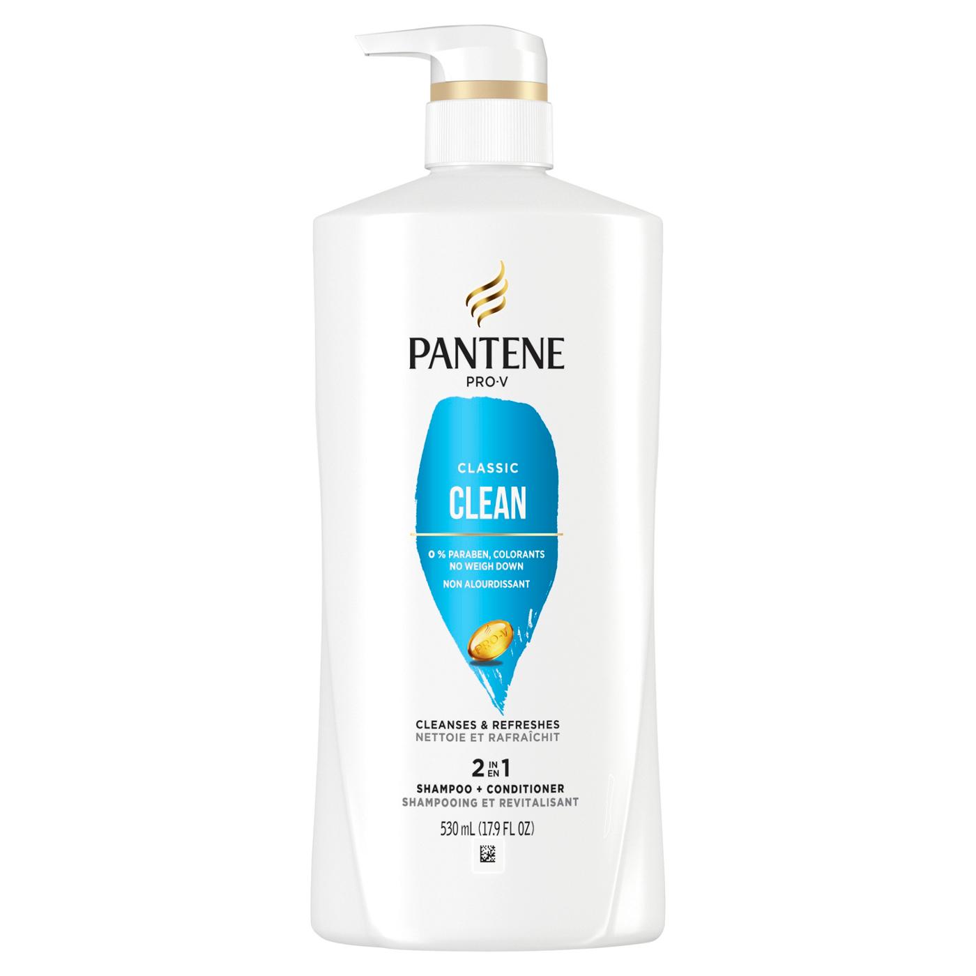 Pantene Pro-V Classic Clean 2 in 1 Shampoo + Conditioner; image 1 of 8