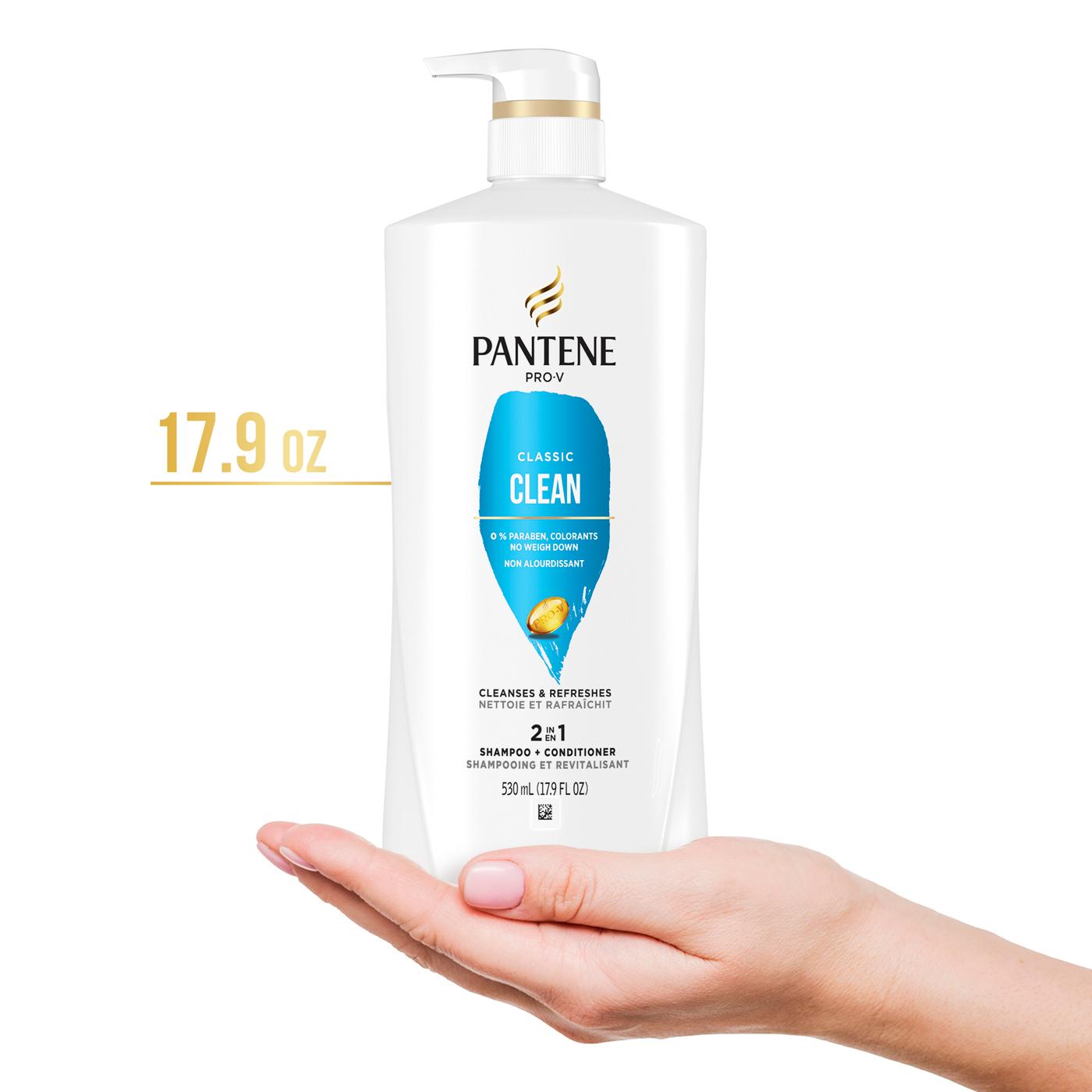 Pantene Pro-V Classic Clean 2 in 1 Shampoo + Conditioner; image 4 of 8