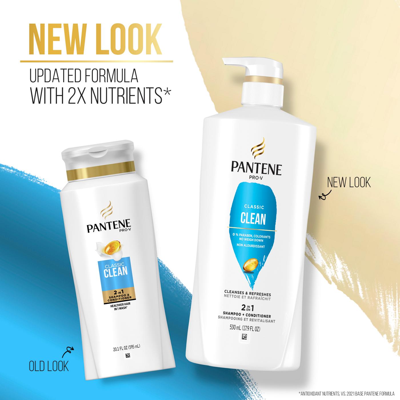Pantene Pro-V Classic Clean 2 in 1 Shampoo + Conditioner; image 6 of 8