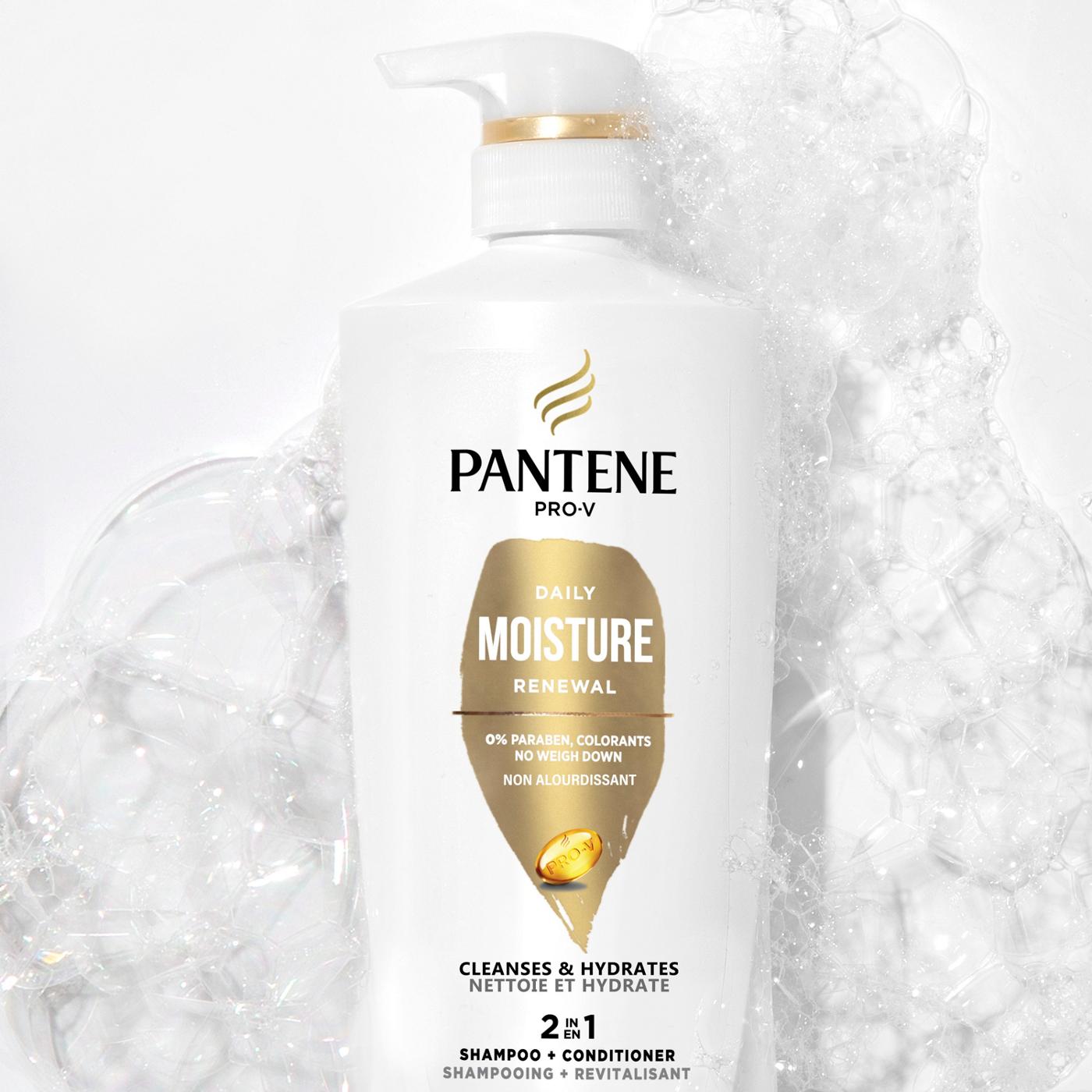 Pantene Pro-V Daily Moisture Renewal 2 in 1 Shampoo + Conditioner; image 5 of 8