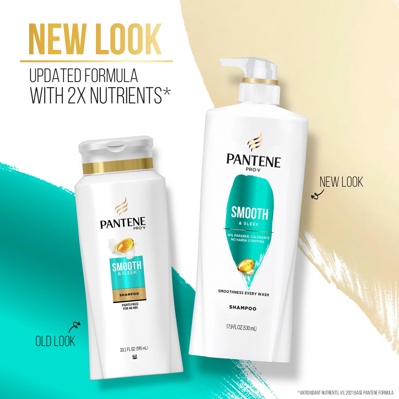 Pantene Pro-V Smooth & Sleek Shampoo; image 2 of 10