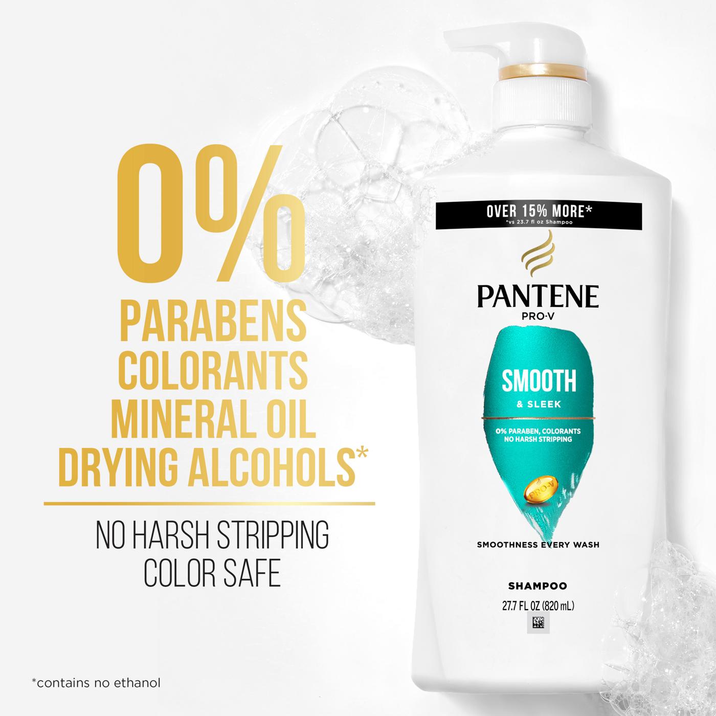 Pantene Pro-V Smooth & Sleek Shampoo; image 8 of 10