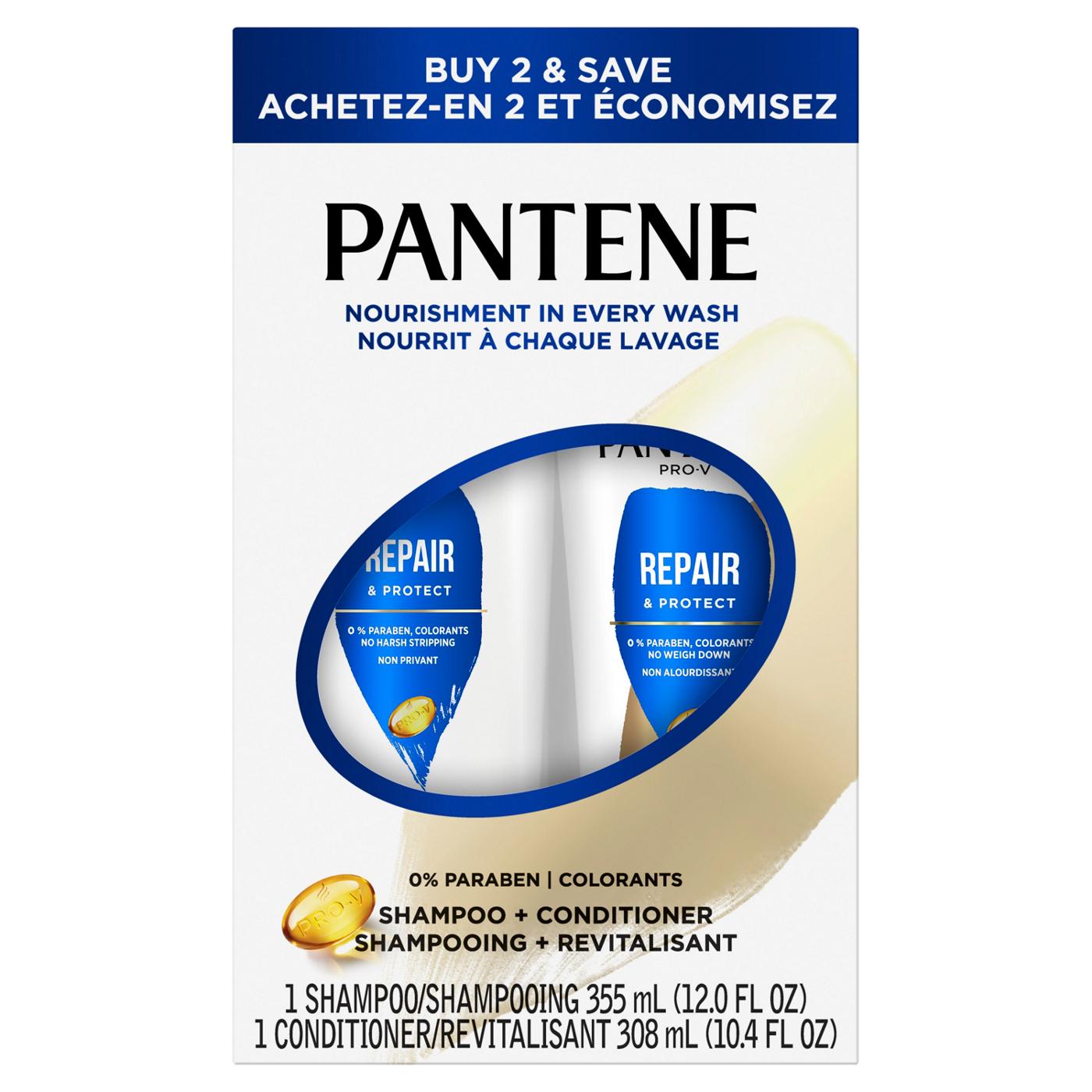 Pantene Pro-V Repair & Protect Shampoo + Conditioner; image 1 of 11