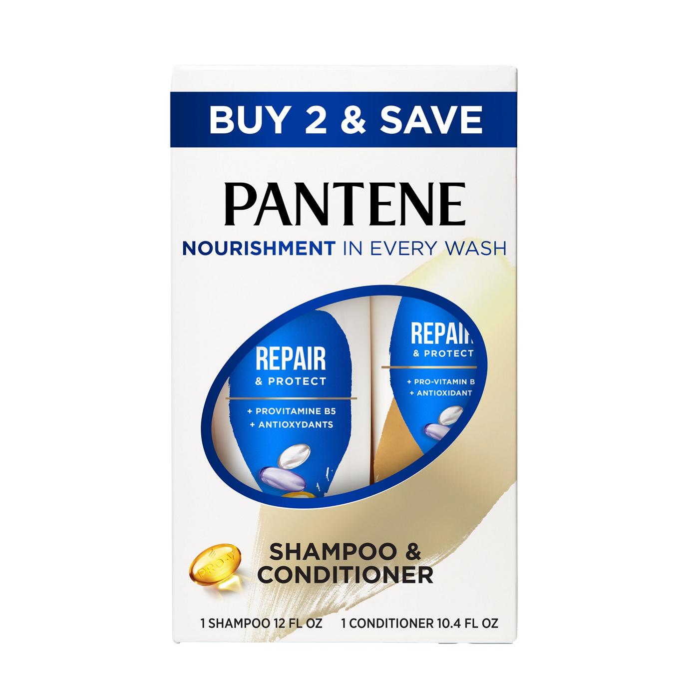 Pantene Pro-V Repair & Protect Shampoo + Conditioner; image 1 of 10