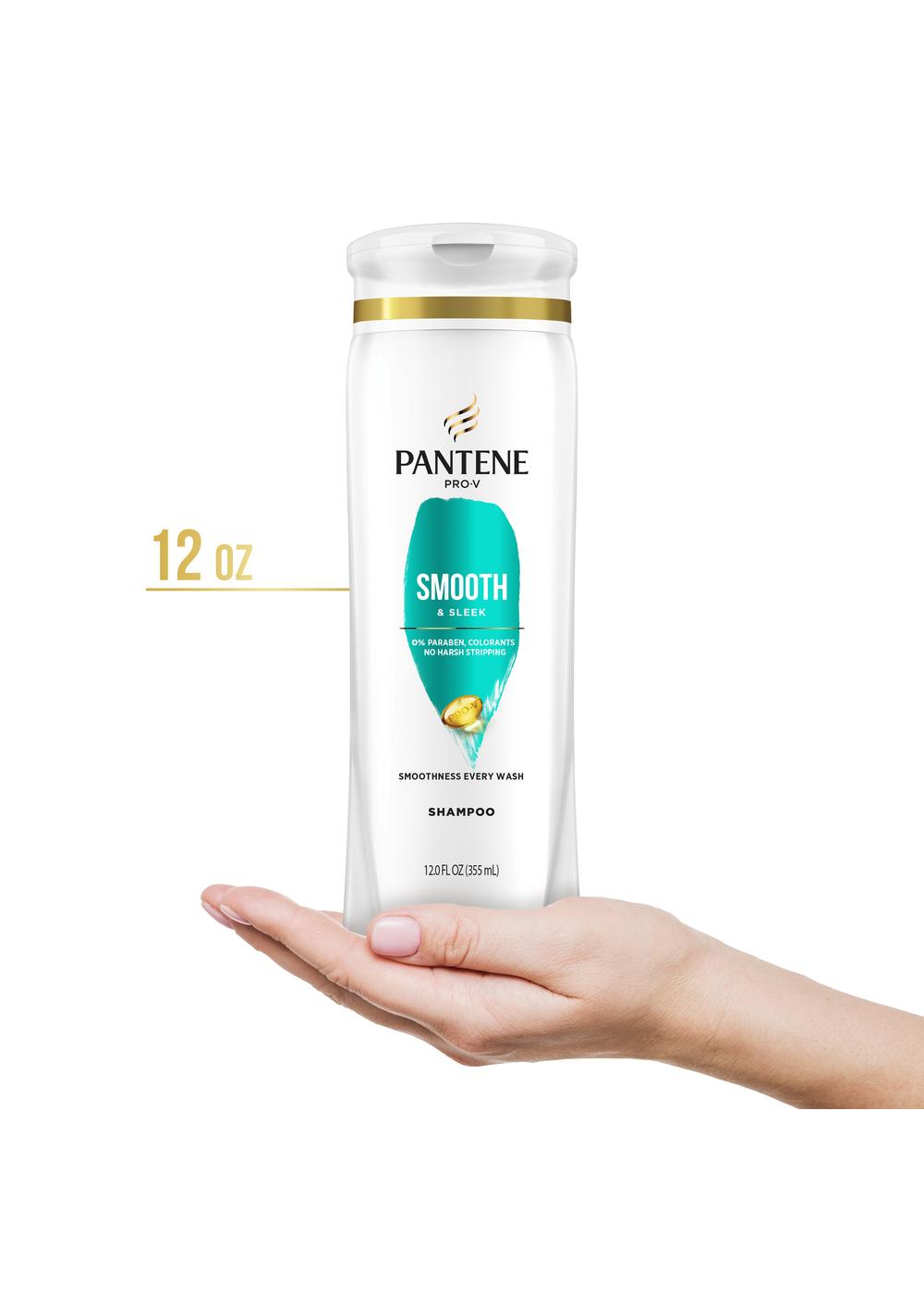 Pantene Pro-V Smooth & Sleek Shampoo + Conditioner; image 5 of 11