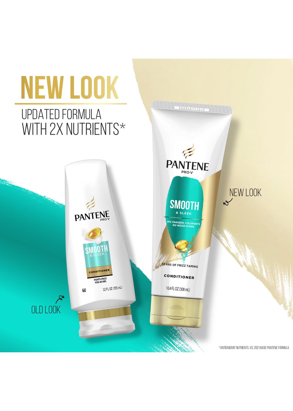 Pantene Pro-V Smooth & Sleek Shampoo + Conditioner; image 9 of 11