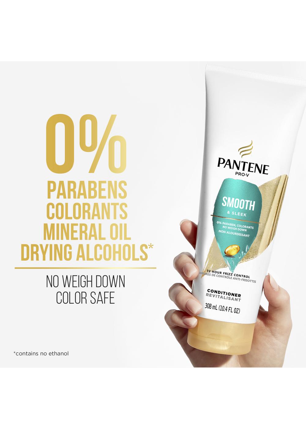 Pantene Pro-V Smooth & Sleek Shampoo + Conditioner; image 10 of 11