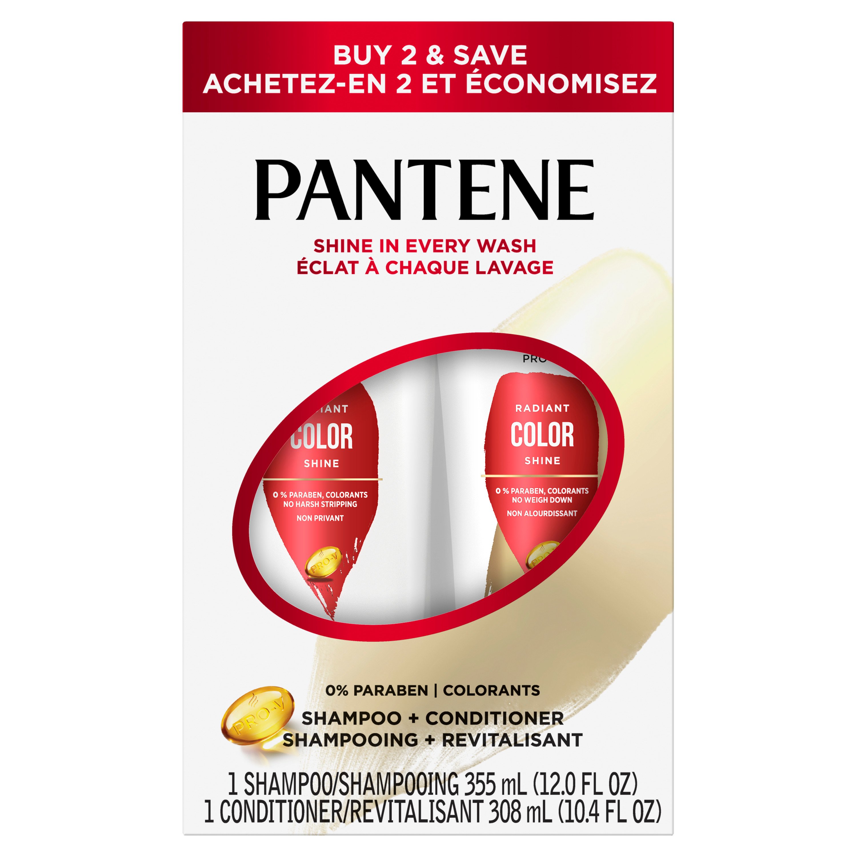 Pantene Pro V Radiant Color Shine Shampoo Conditioner Shop Shampoo And Conditioner At H E B 5727