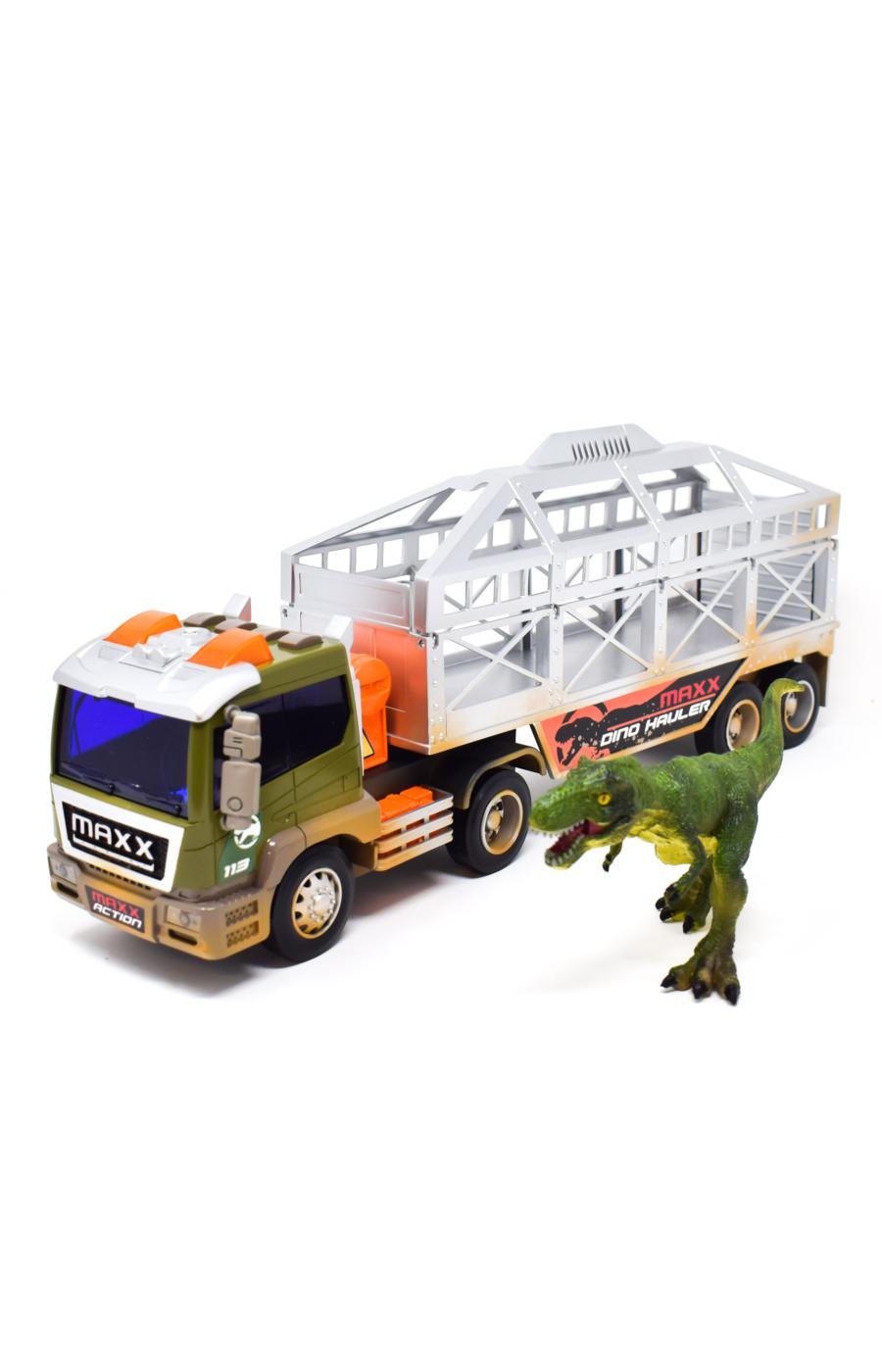 Sunny Days Entertainment Maxx Action Truck & Dino Hauler Vehicle Set; image 1 of 2