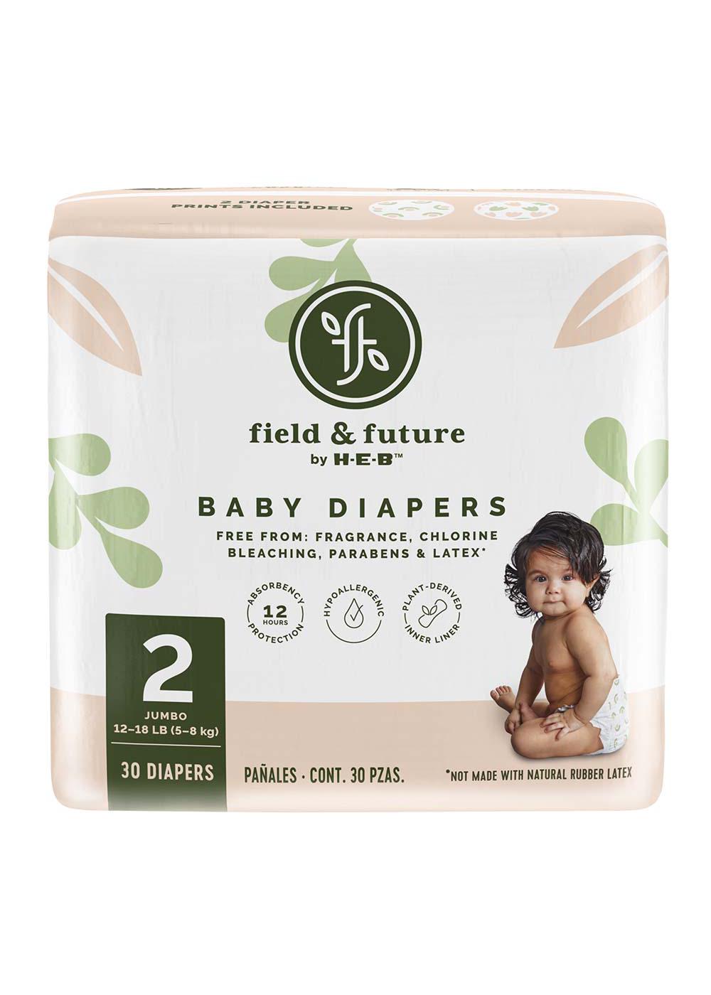 Field & Future by HEB Jumbo Pack Baby Diapers Size 2 Shop Diapers