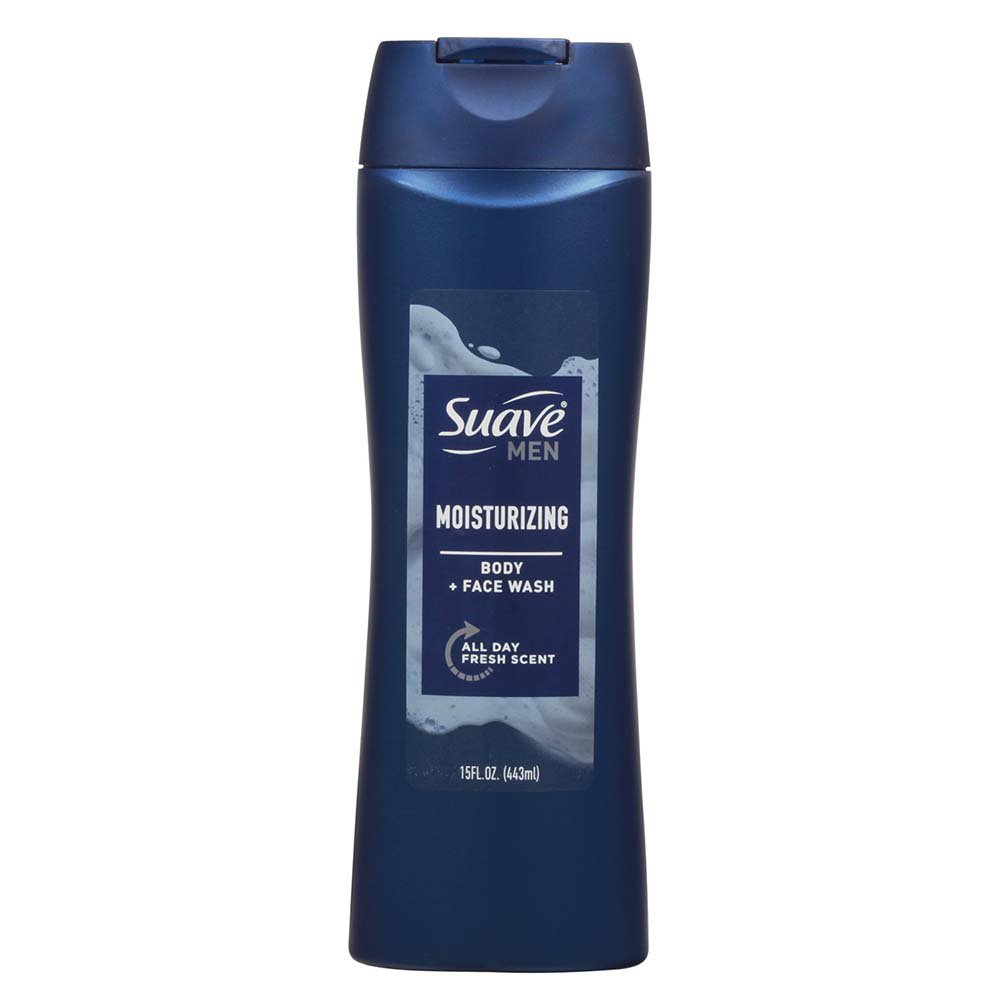 Suave Men Moisturizing Body + Face Wash Shop Body wash at HEB