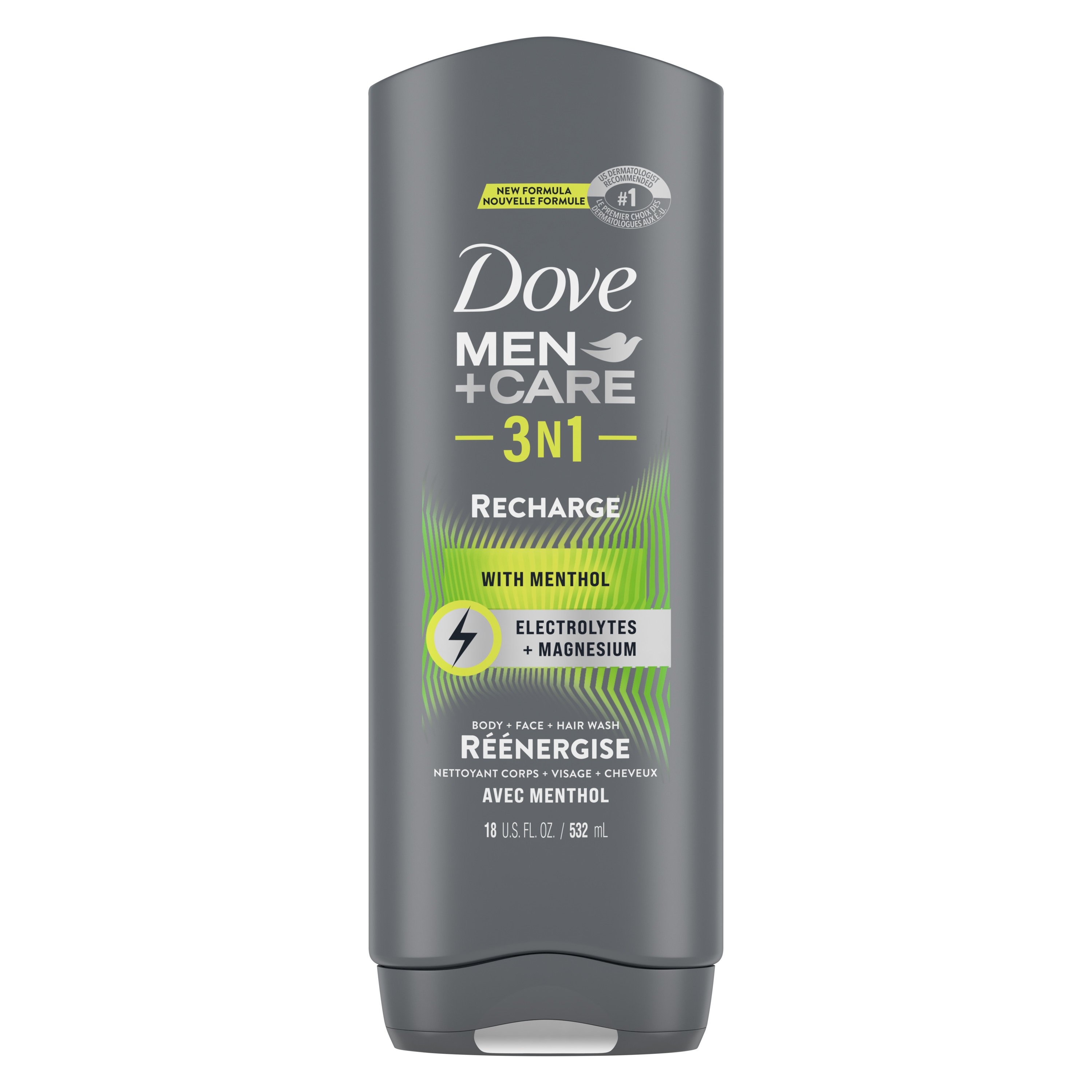 Dove Men+Care 3 In 1 Recharge with Menthol Shop Body wash at HEB