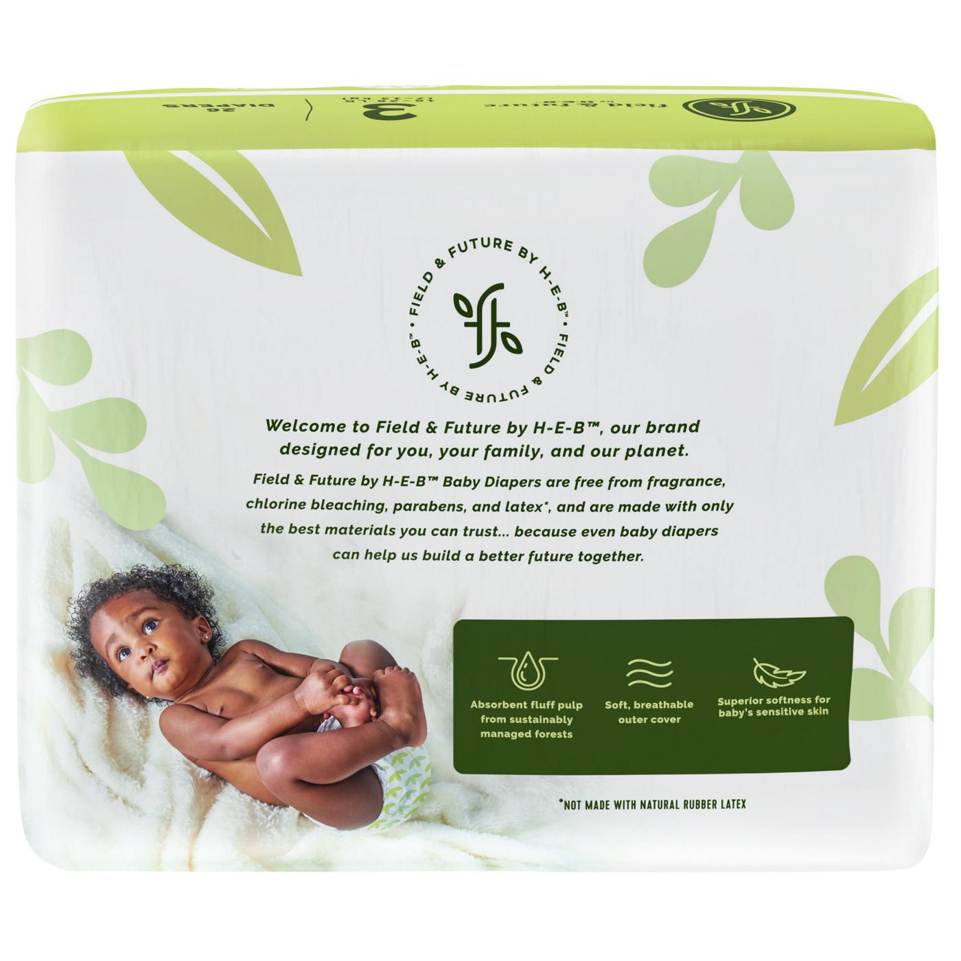 Field & Future by H-E-B Jumbo Pack Baby Diapers - Size 3; image 5 of 6