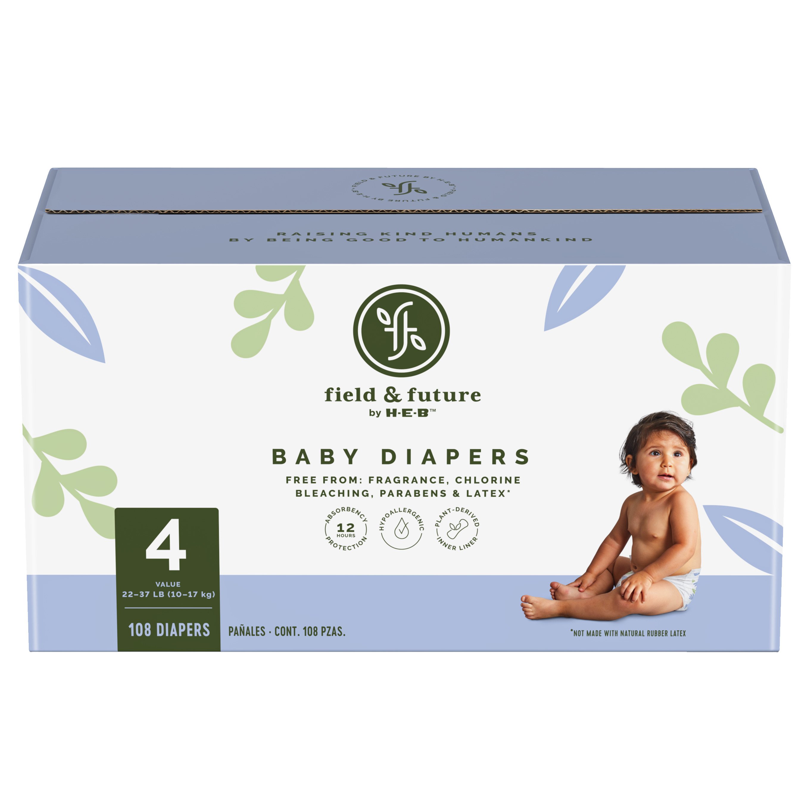 Field & Future by H-E-B Plus Pack Baby Diapers - Size 7 - Shop Diapers at  H-E-B