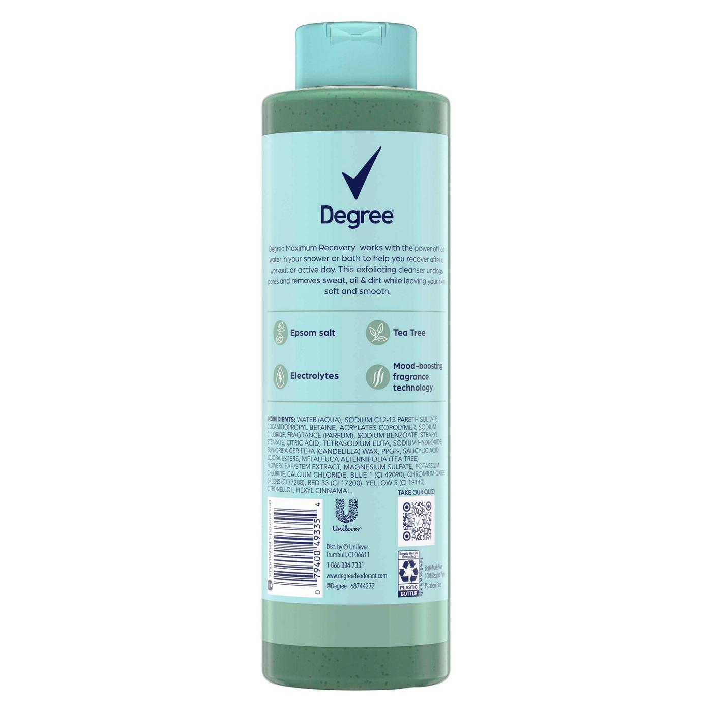 Degree Body Wash & Soak - Exfoliating Tea Tree + Epsom Salt ...