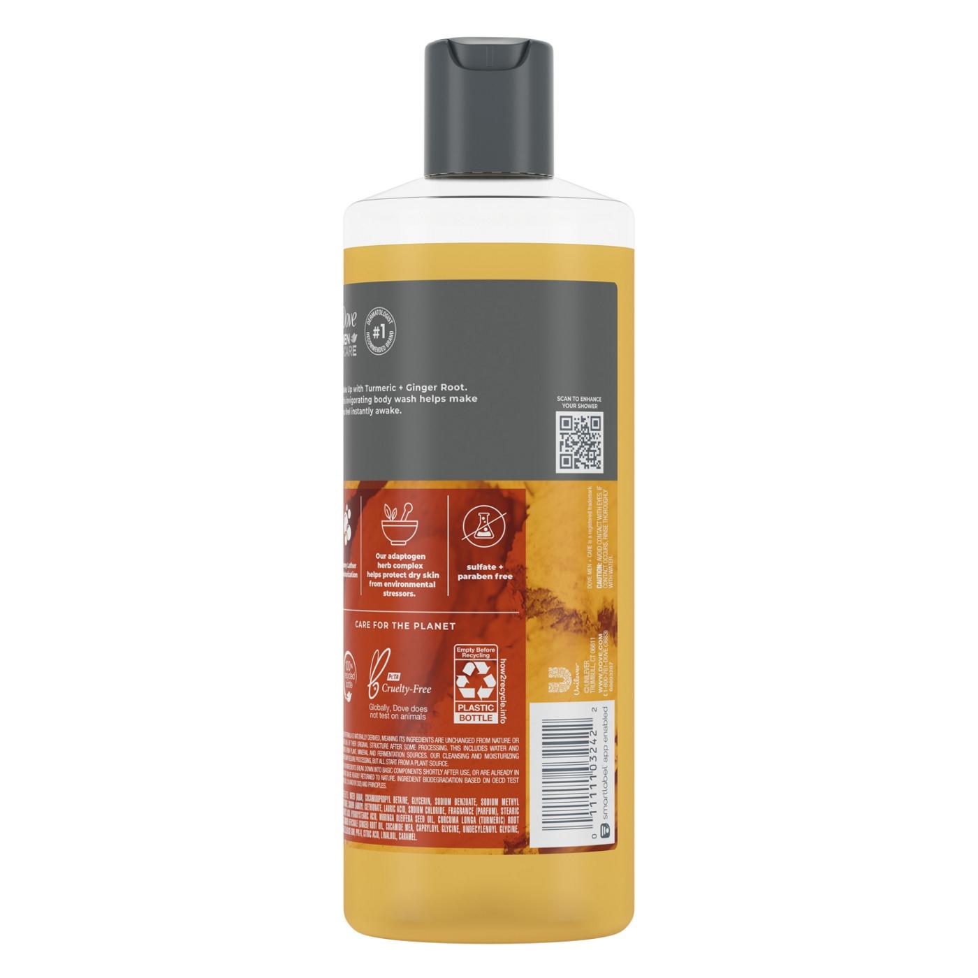 Dove Men+Care Awaken Face + Body Wash - Turmeric + Ginger Root; image 3 of 3