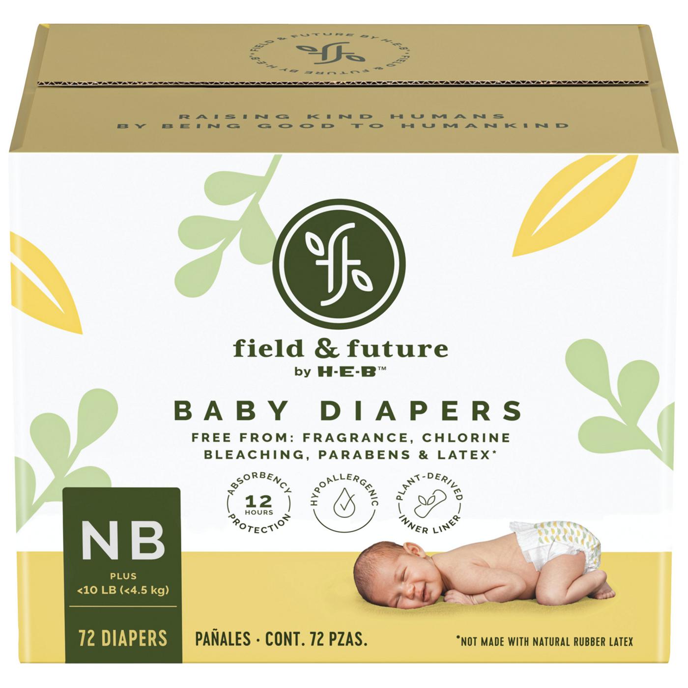 Field & Future by HEB Plus Pack Baby Diapers Newborn Shop Diapers