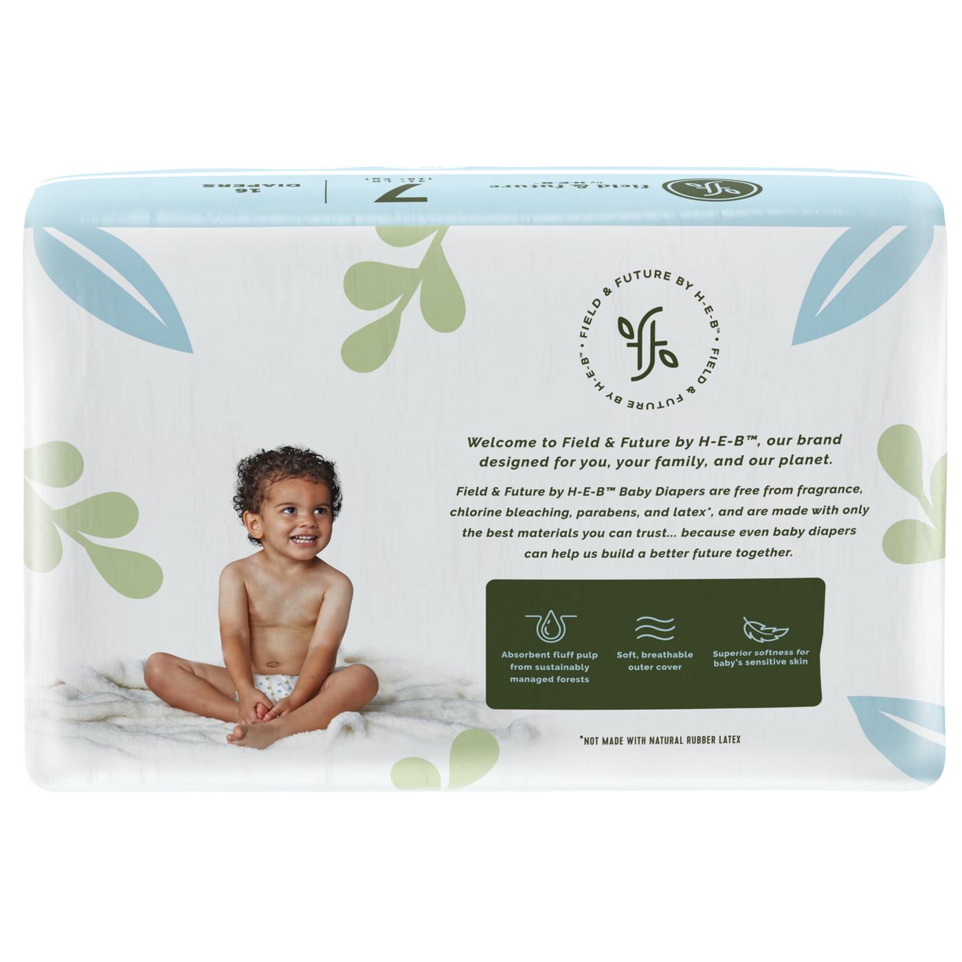 Field & Future by H-E-B Jumbo Pack Baby Diapers - Size 7; image 5 of 6