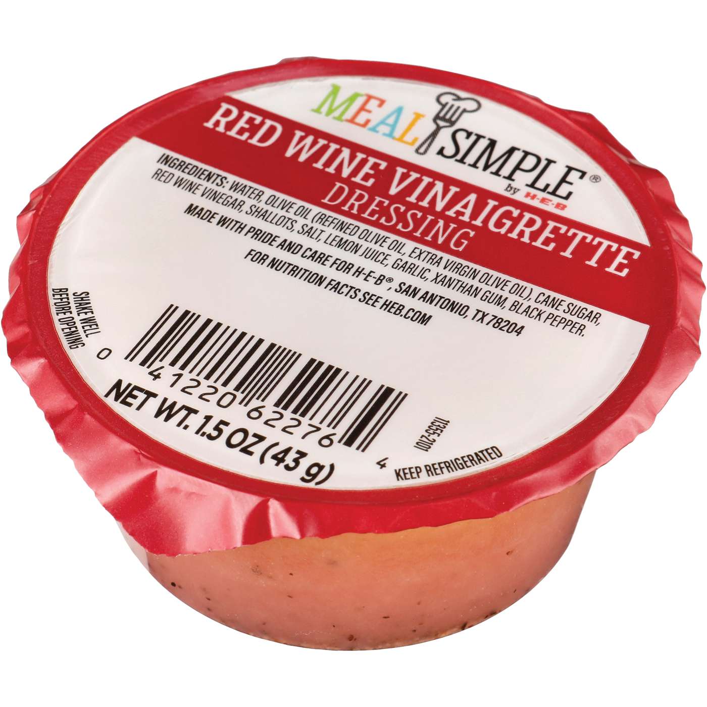 Meal Simple by HEB Red Wine Vinaigrette Salad Dressing (Sold Cold