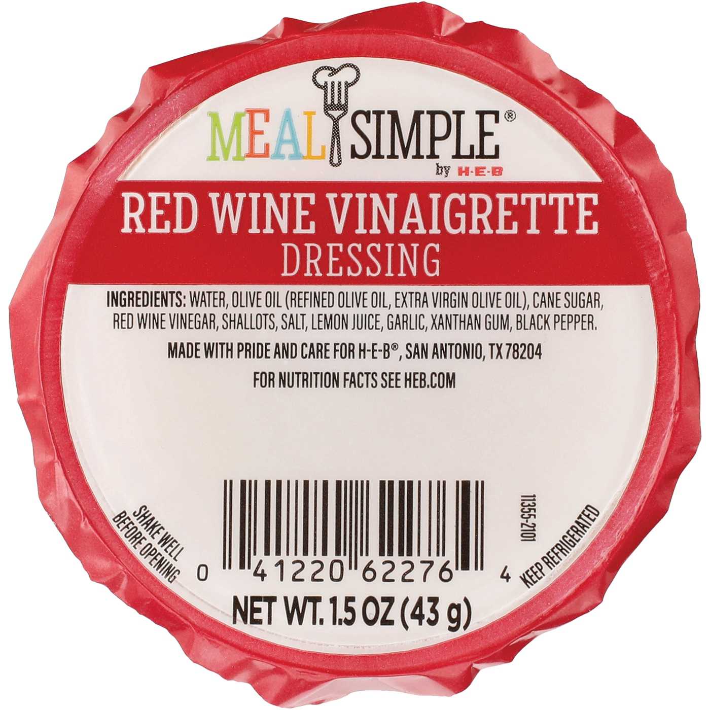 Meal Simple by H-E-B Red Wine Vinaigrette Salad Dressing (Sold Cold); image 4 of 4