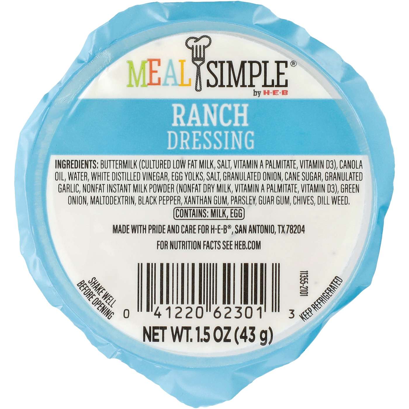 Meal Simple by HEB Buttermilk Ranch Salad Dressing (Sold Cold) Shop Salad dressings at HEB