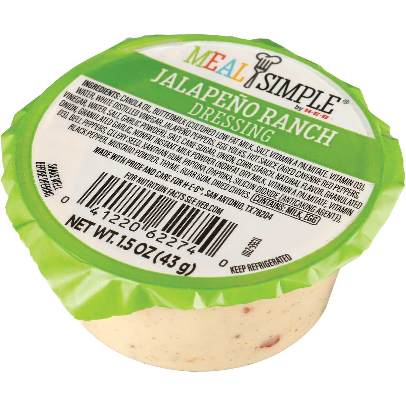 Meal Simple by H-E-B Jalapeno Ranch Salad Dressing (Sold Cold); image 1 of 4