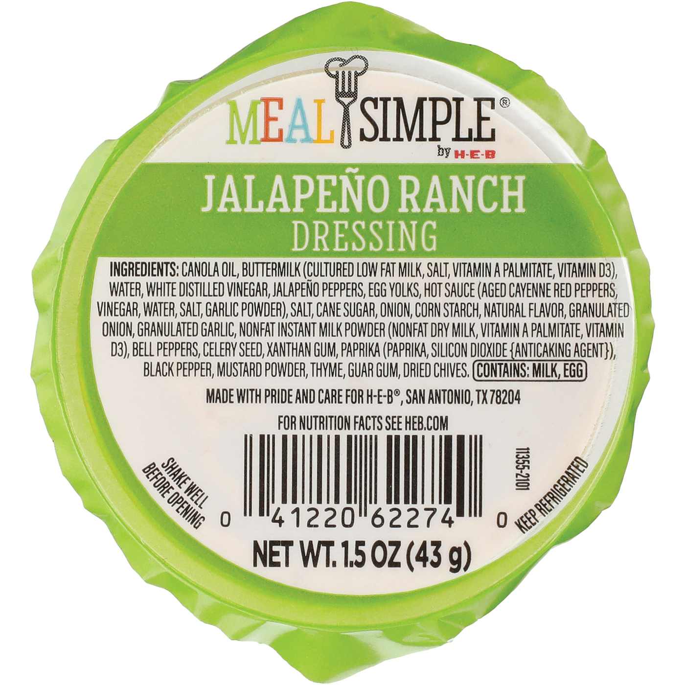 Meal Simple by H-E-B Jalapeno Ranch Salad Dressing (Sold Cold); image 4 of 4