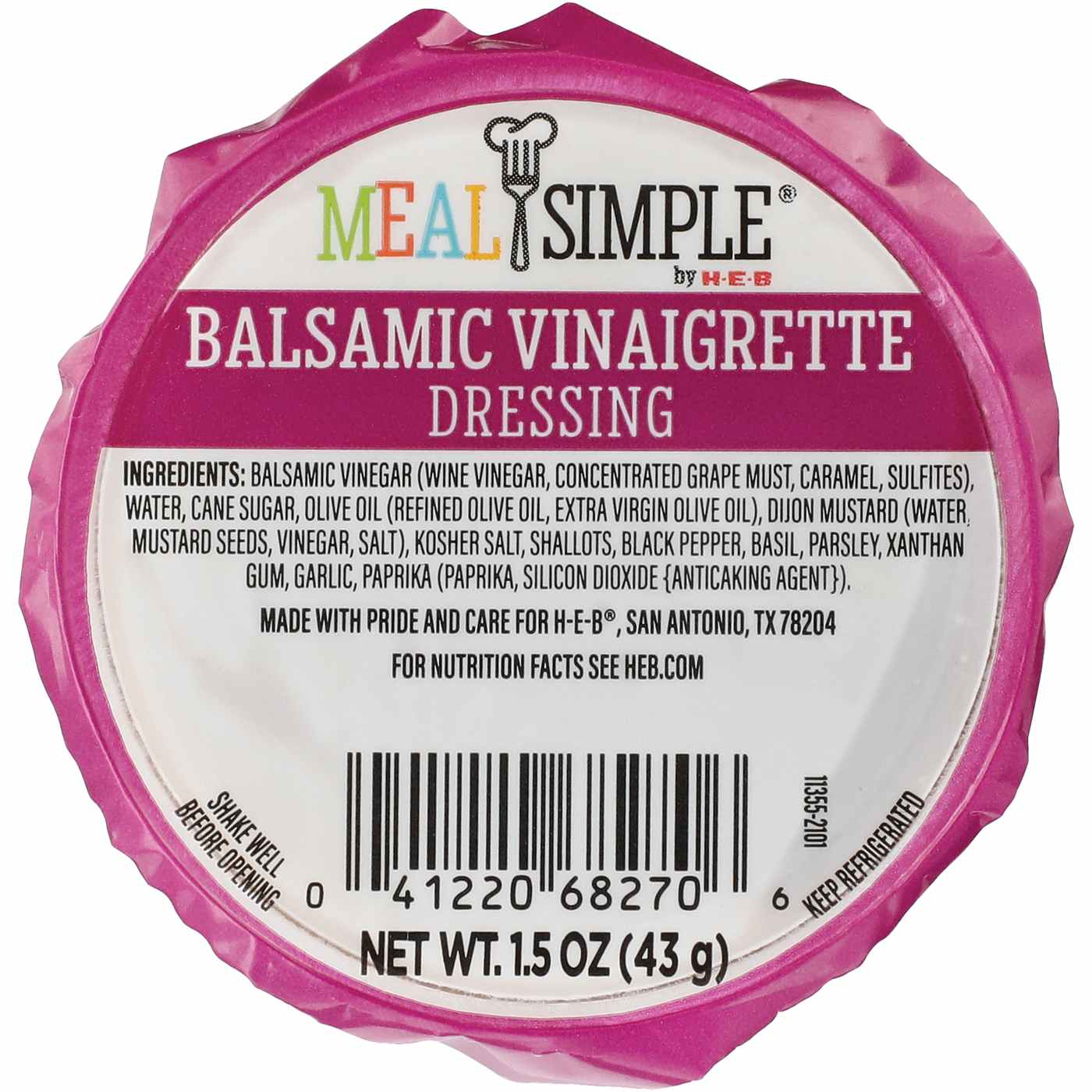 Meal Simple by HEB Balsamic Vinaigrette Salad Dressing (Sold Cold